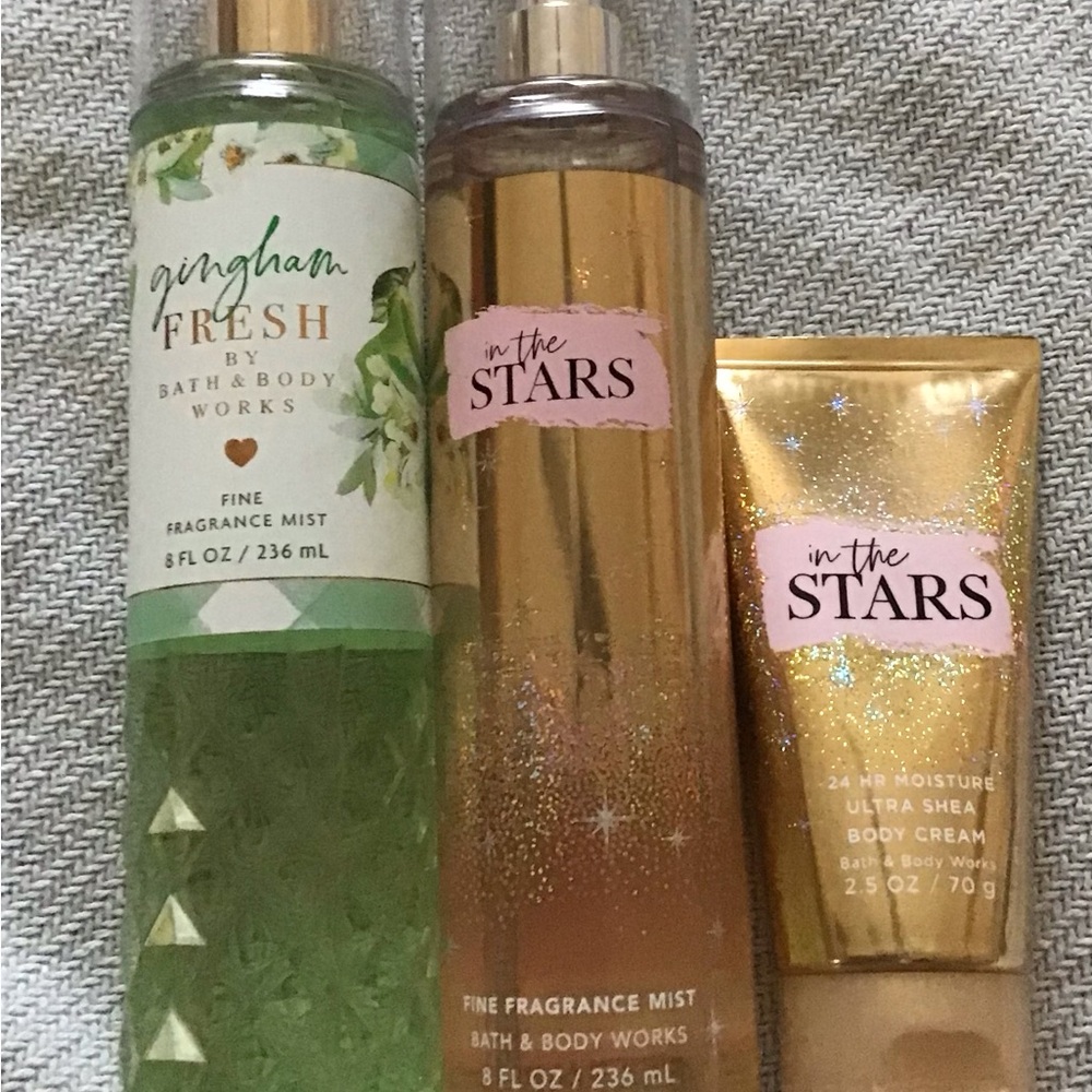 Bath & Body Works - In the Stars and Gingham Fresh. All basically brand new.